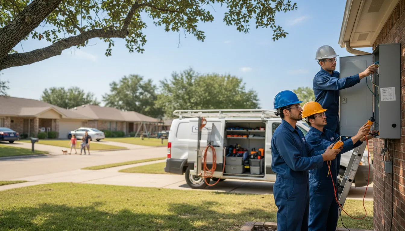 Certified electrician providing emergency electrical services in Girard, OH